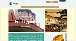Desktop Screenshot of hotellepanto.com