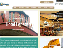 Tablet Screenshot of hotellepanto.com